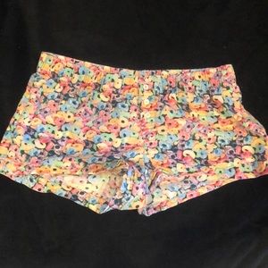 Cute Fruit Loop Pajama Shorts